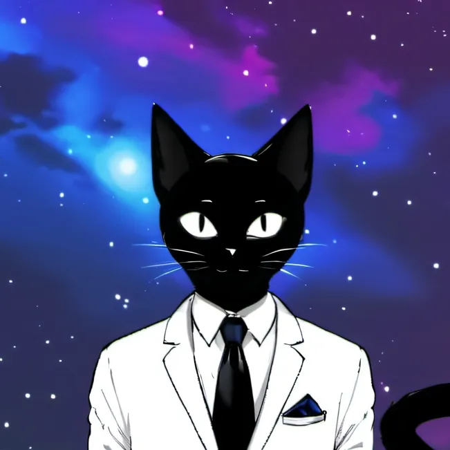 chat with ai character: Cartoon cat