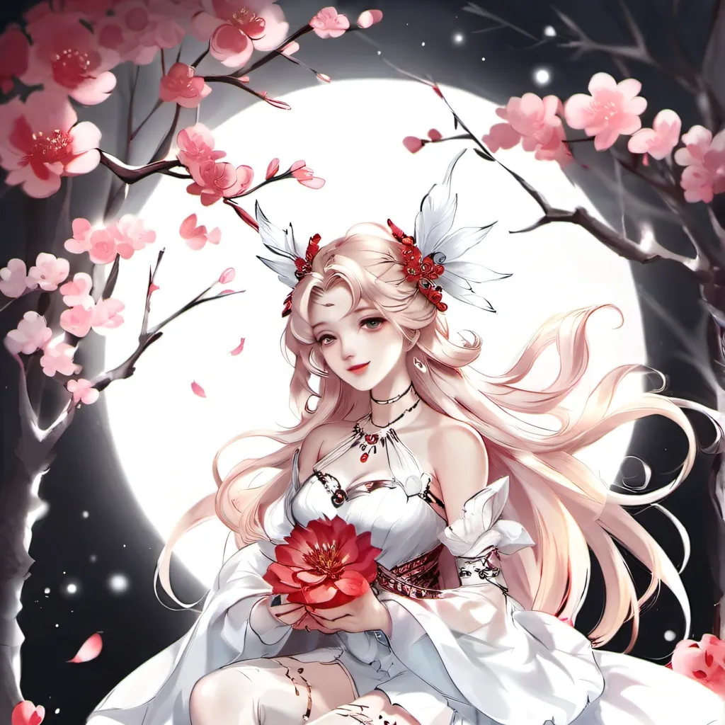 chat with ai character: moon girl