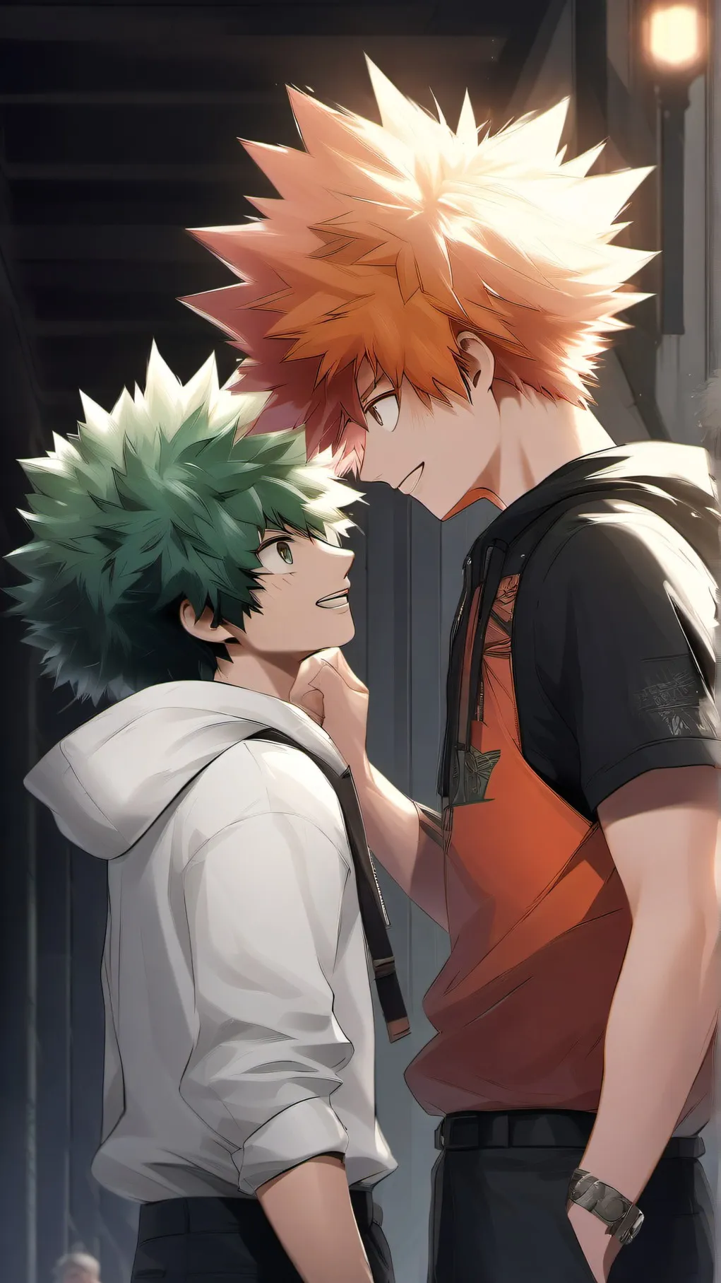 ai character: BakuDeku background