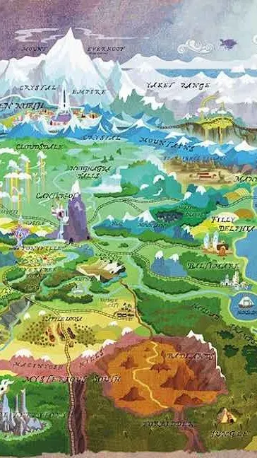 ai character: equestria girl  background