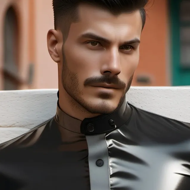 chat with ai character: latex suit 