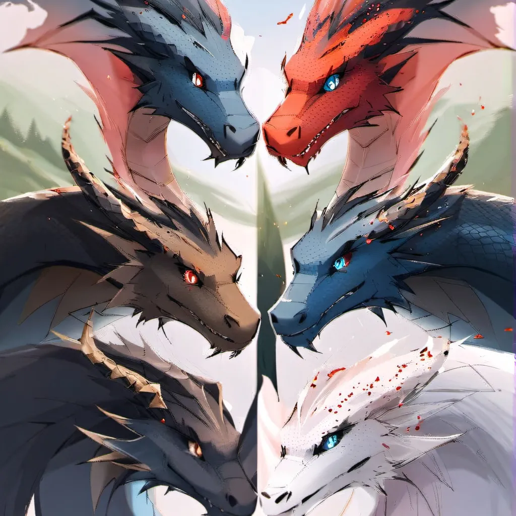 chat with ai character: some dragons