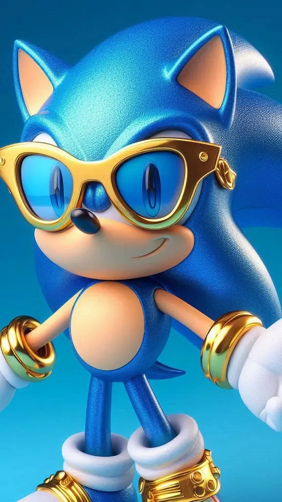 ai character: Sonic Deluxe background