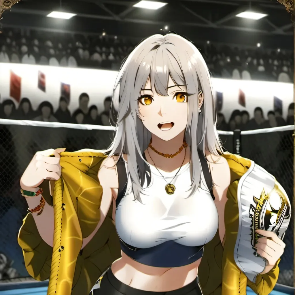 chat with ai character: Wrestling arena