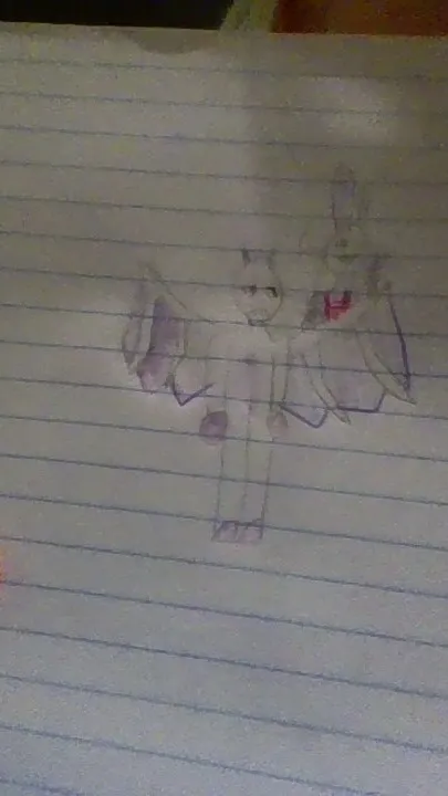 ai character: lavender background