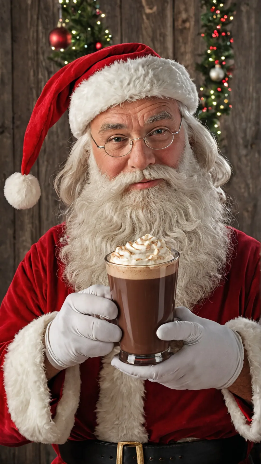 ai character: Santa Claus background