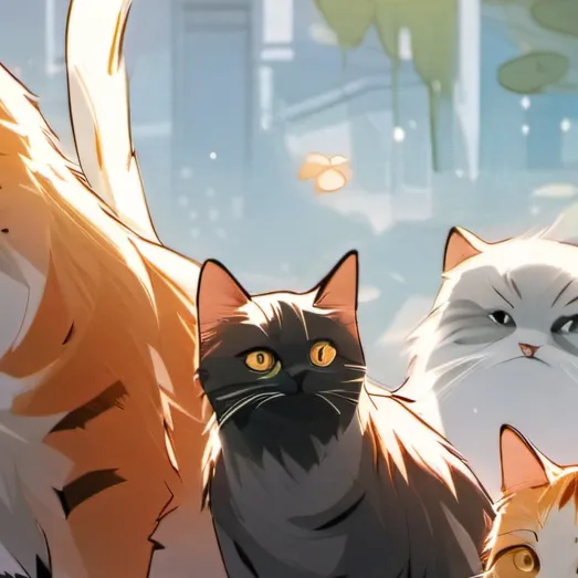 chat with ai character: Cat family