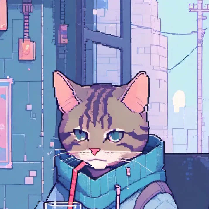 chat with ai character: Orange juice cat