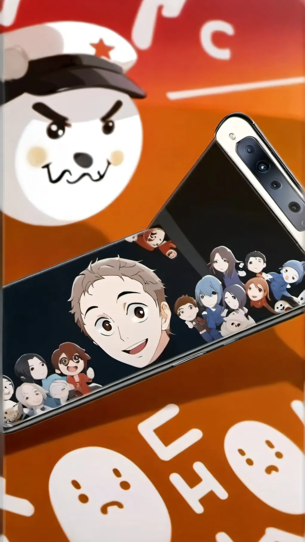 ai character: Roasting samsung background