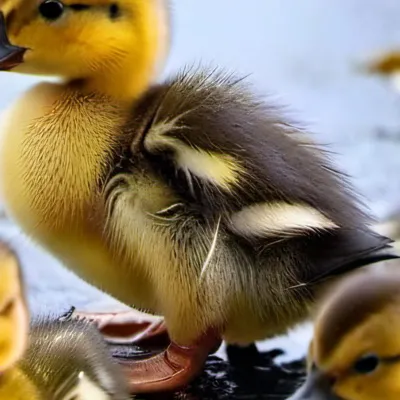 chat with ai character: 6 baby ducklings 