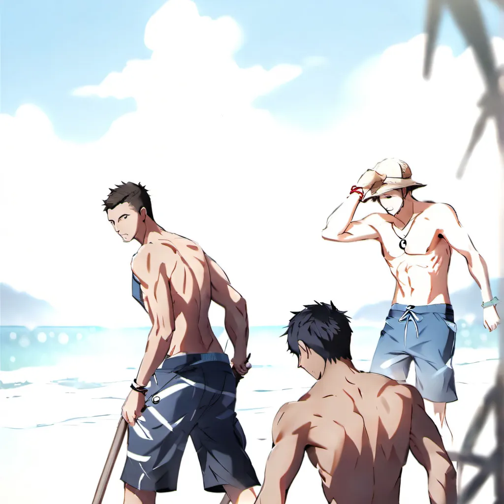 chat with ai character: Guys digging hole