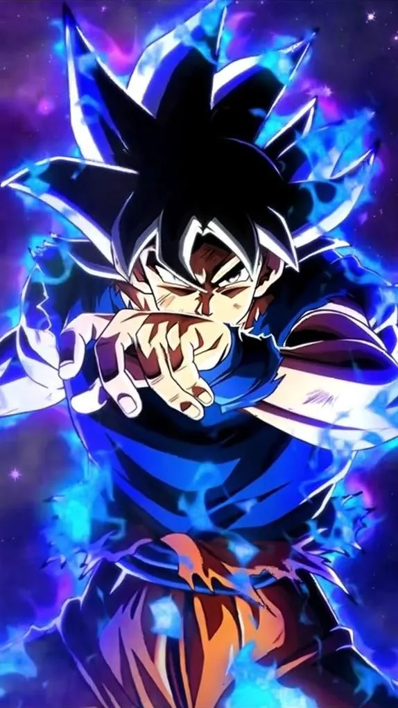 ai character: ui goku  background
