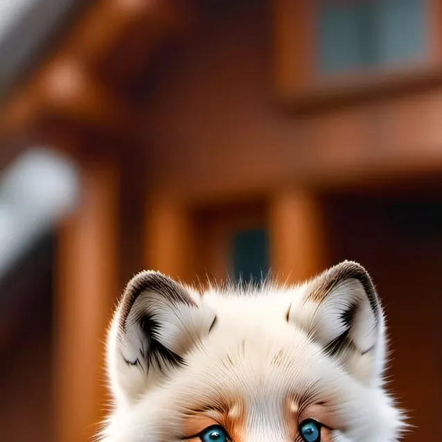 chat with ai character: white fox cub