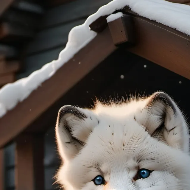 chat with ai character: baby arctic fox
