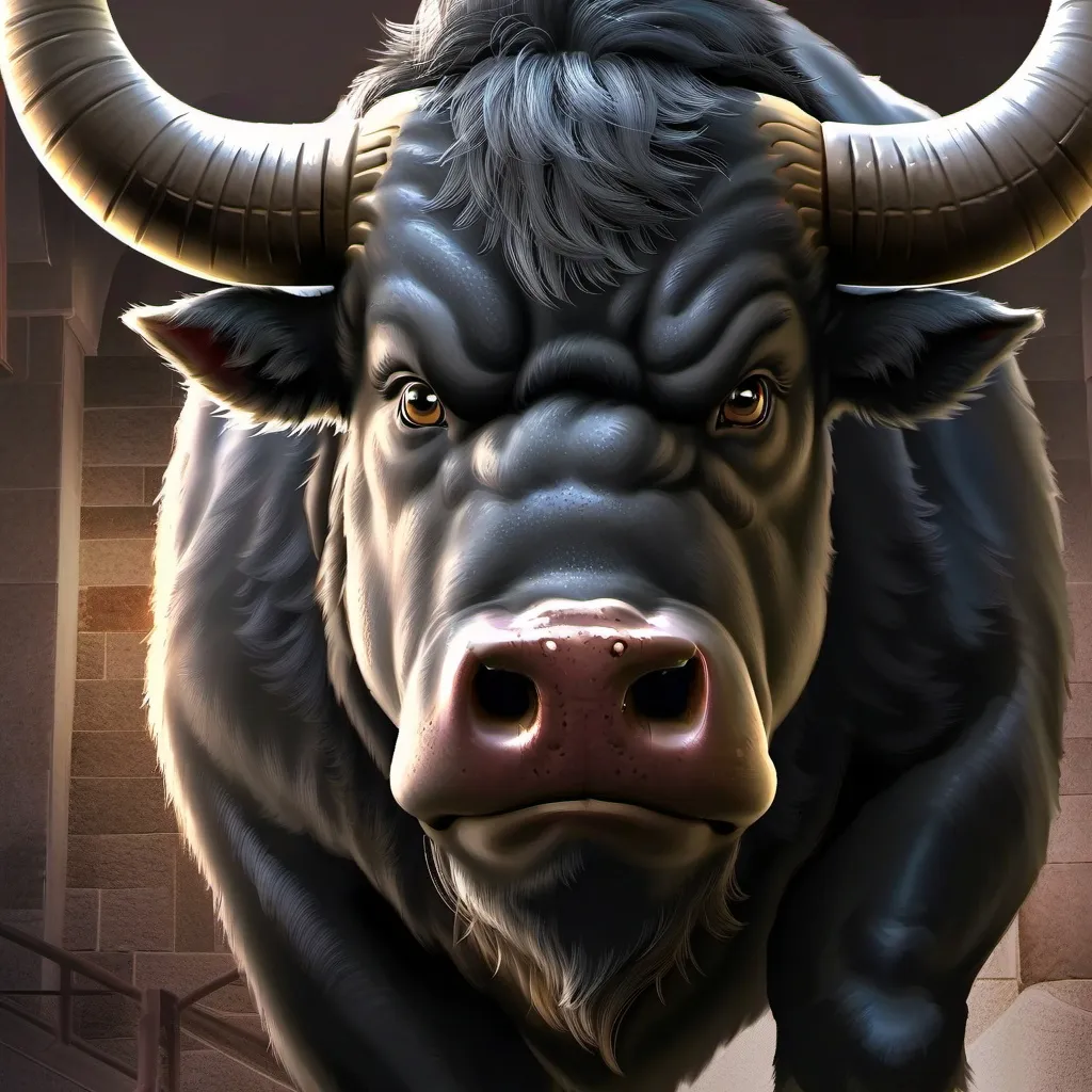 chat with ai character: Scary bull