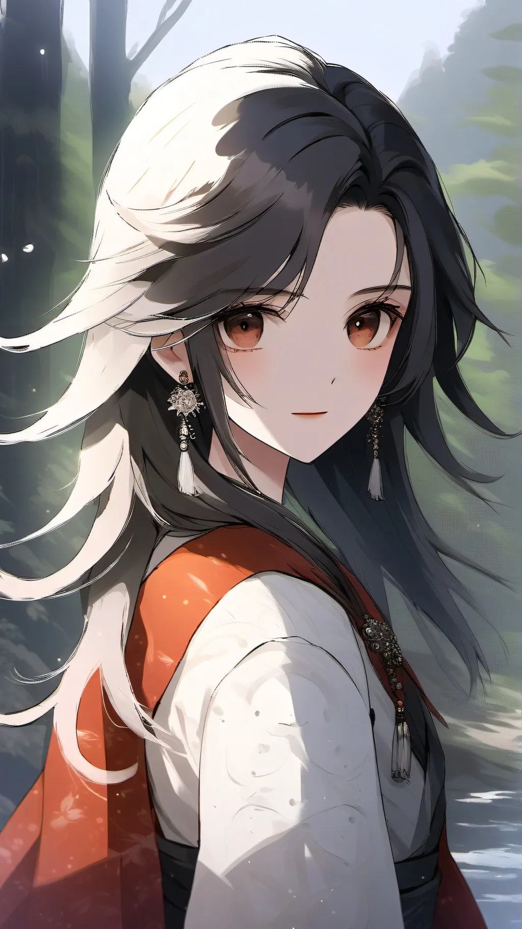 ai character: Éléna jolie cœur ♥ background