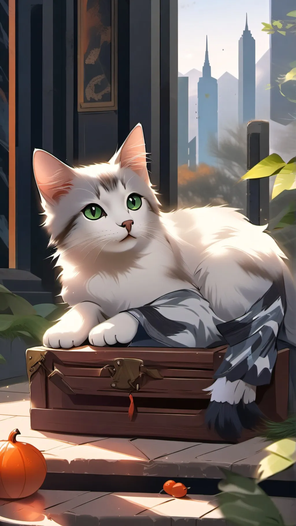 ai character: Eva  background