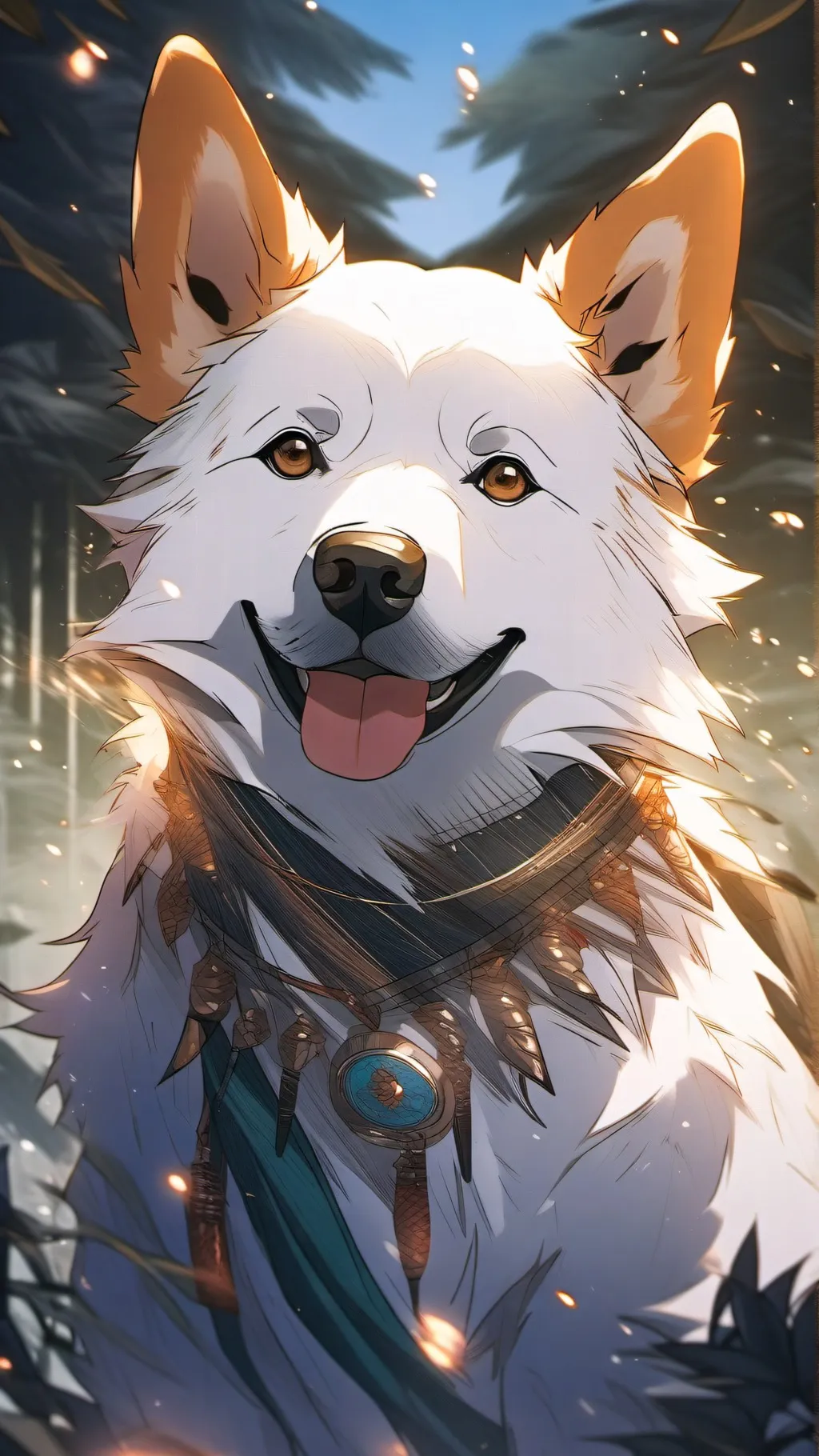 ai character: Chien perdue background