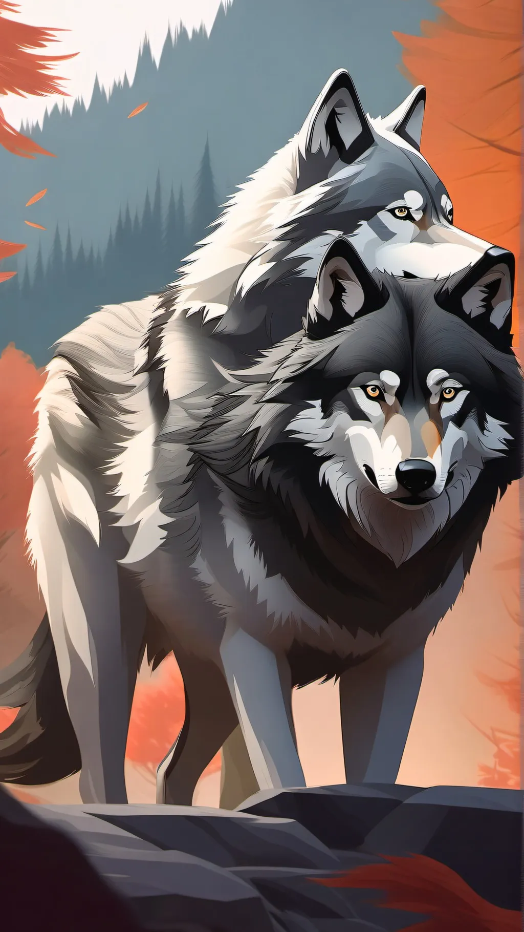 ai character: Wolf pack background