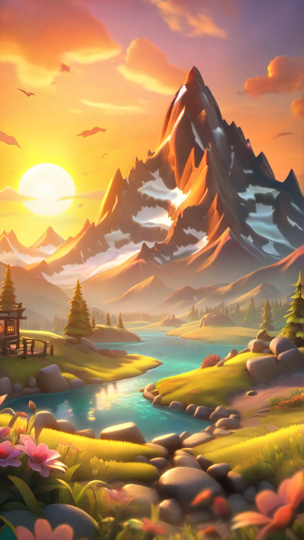 ai character: Announcement 2 background