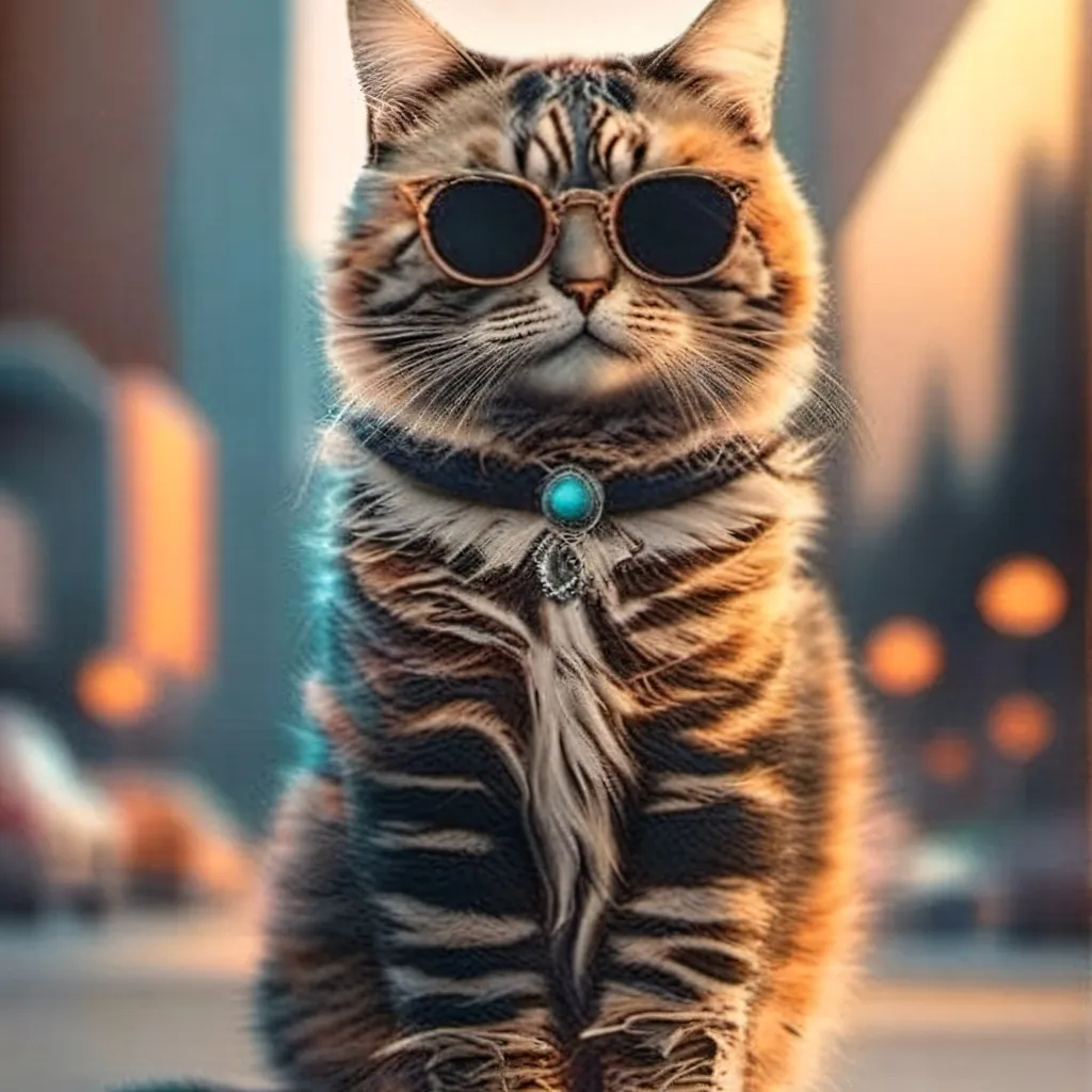 chat with ai character: cute cool cat 🐈