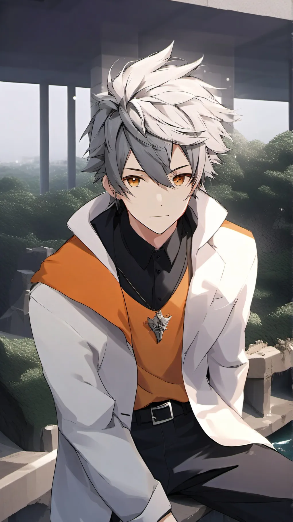 ai character: click NOW background