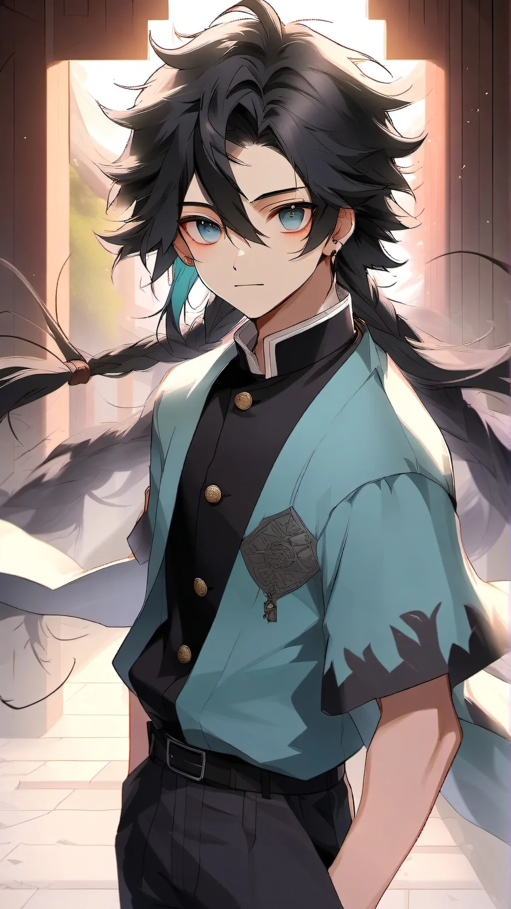 ai character: Muichiro x Y/n background