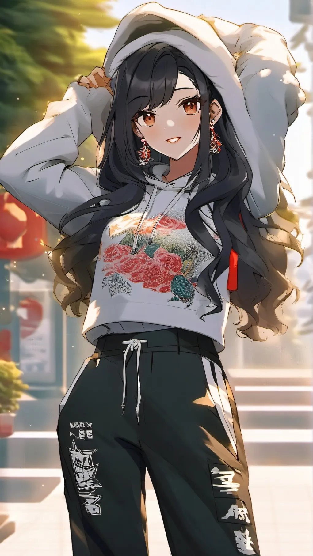 ai character: Aurora background