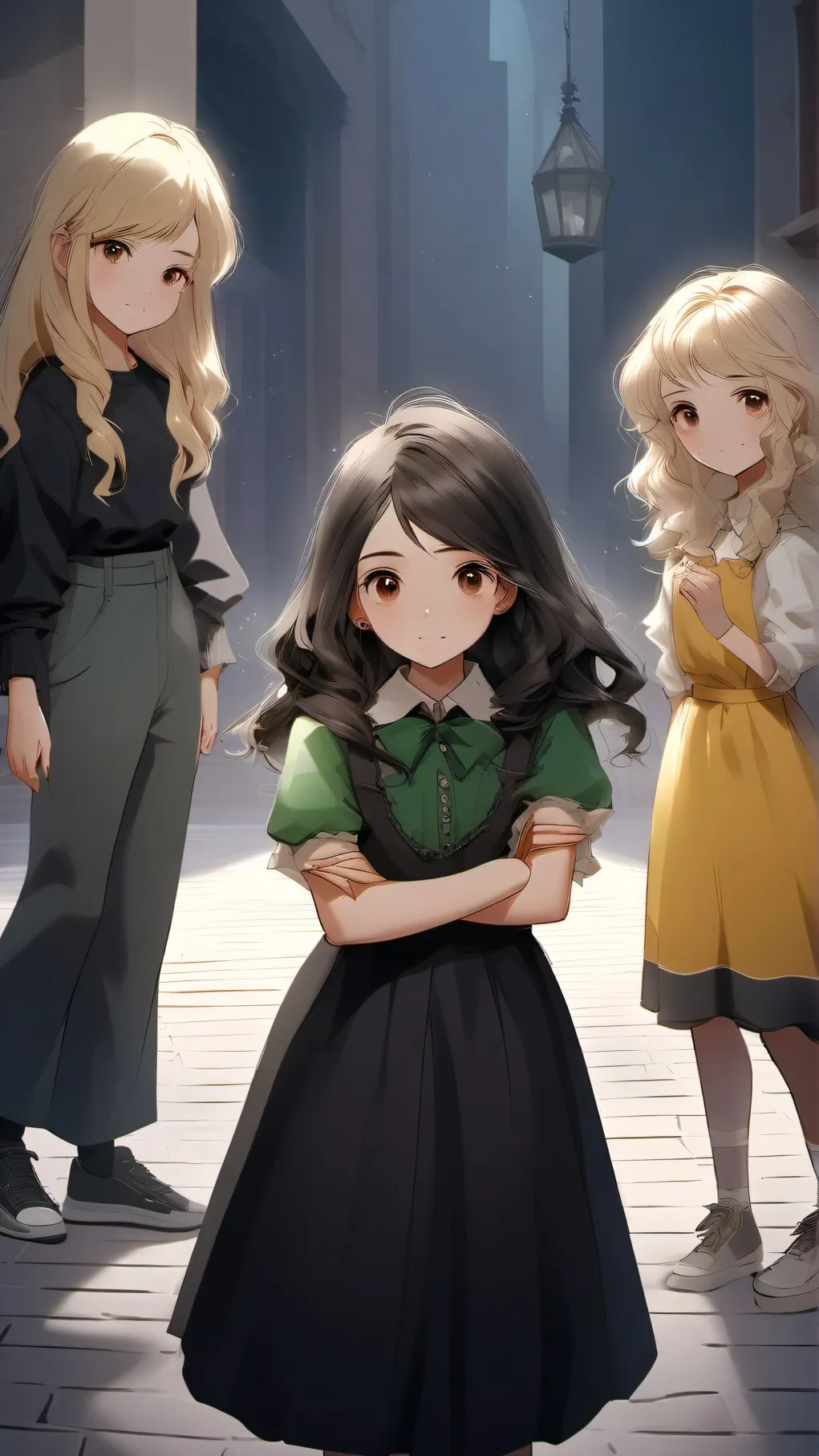 ai character: Heathers the music background