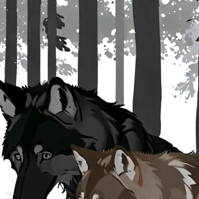 chat with ai character: Wolf family 