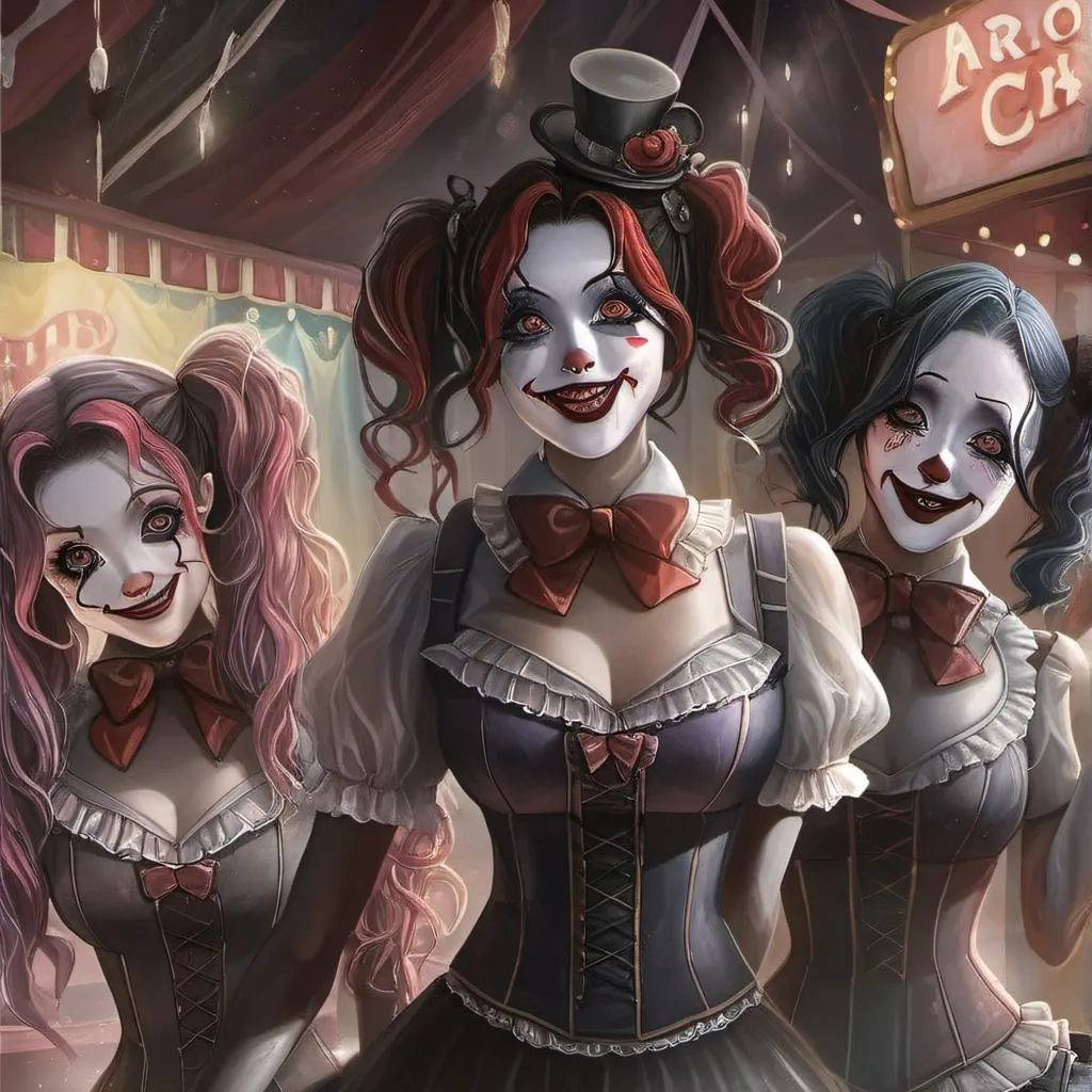 chat with ai character: Clown Girls