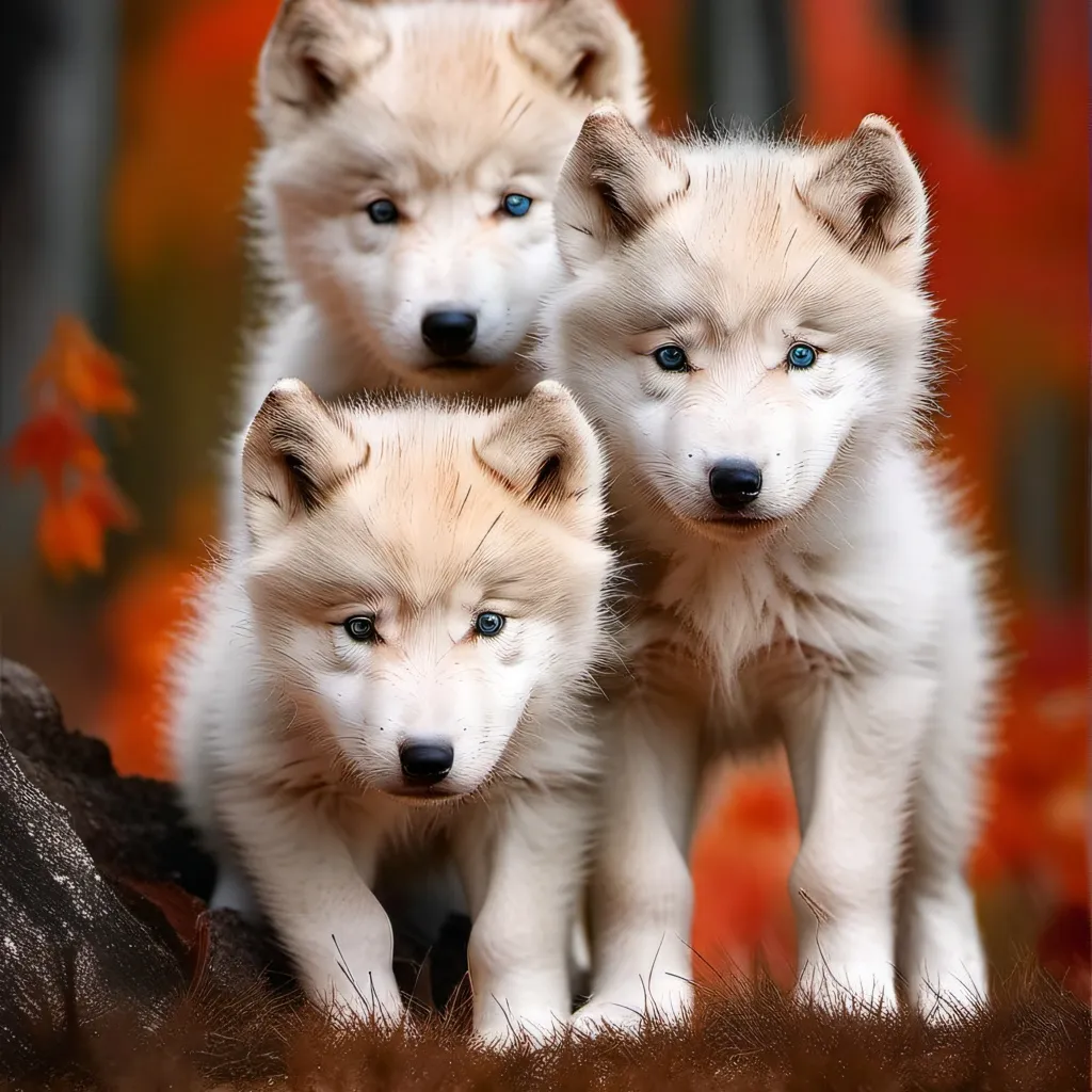 chat with ai character: 3 Wolf Pups