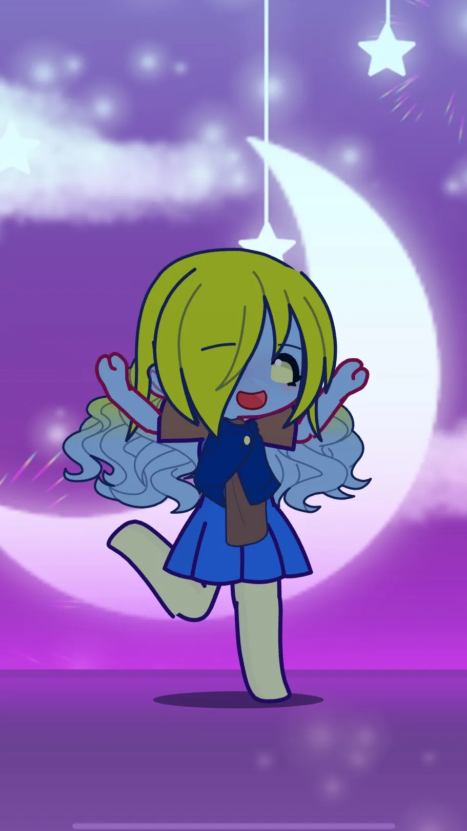 ai character: Sad cat dance dw! background