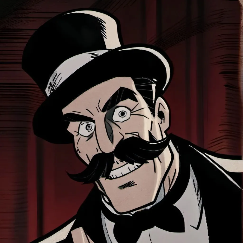 chat with ai character: cartoon villain