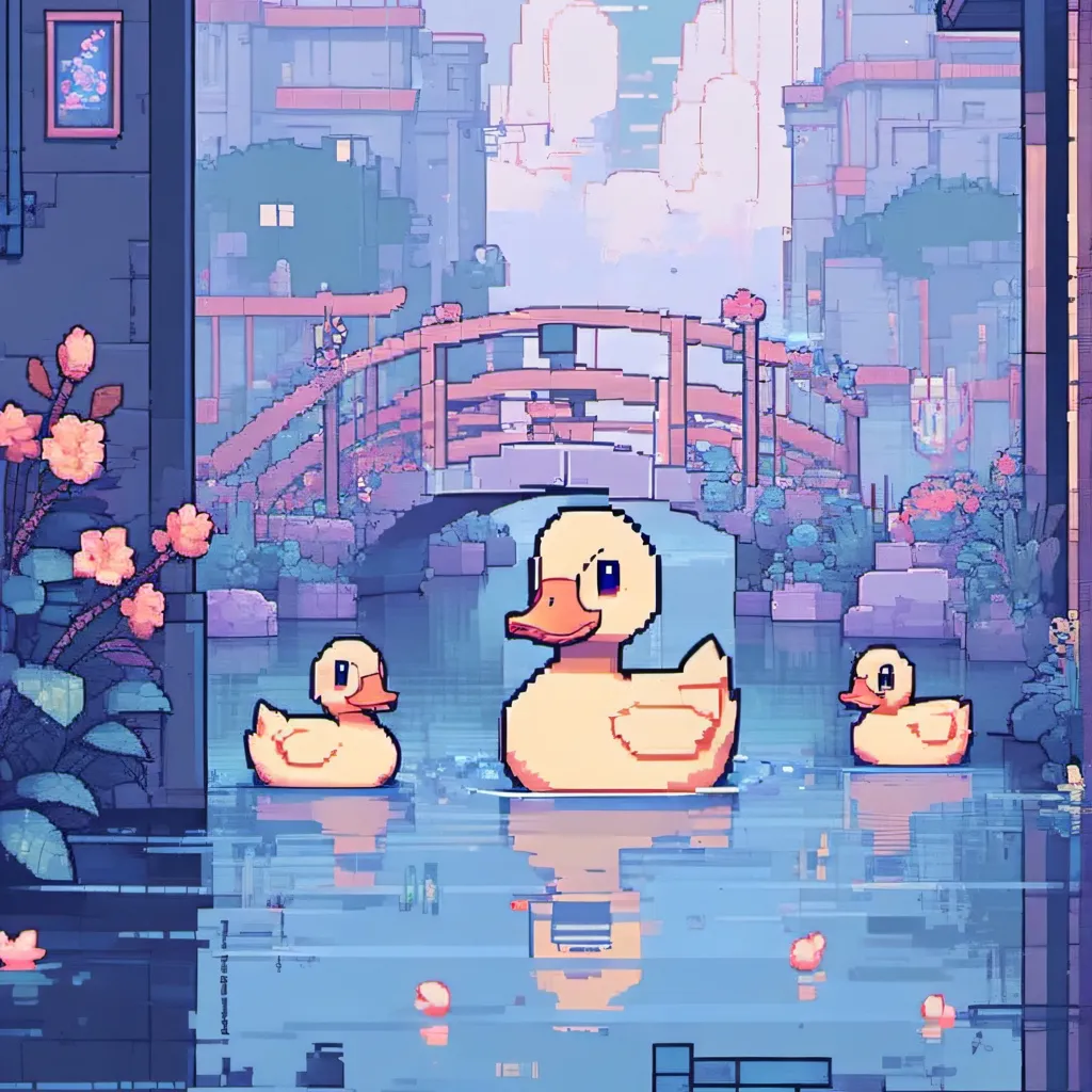 chat with ai character: duck pond