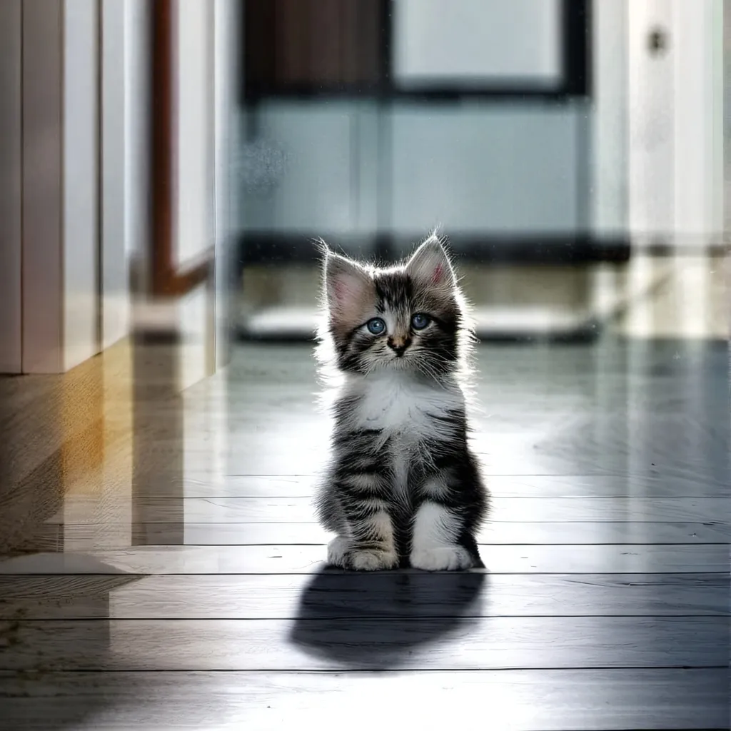 chat with ai character: A cute kitten 