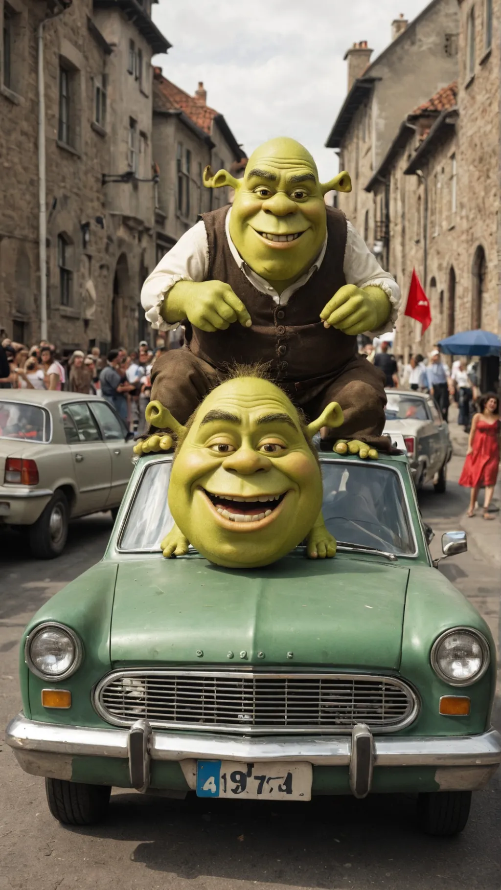 ai character: Shrek background