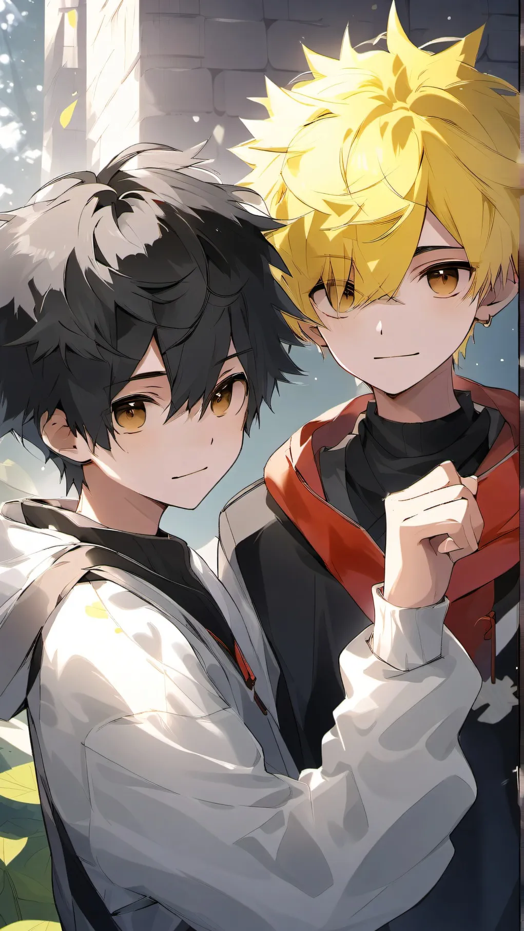 ai character: Sun & Moon background