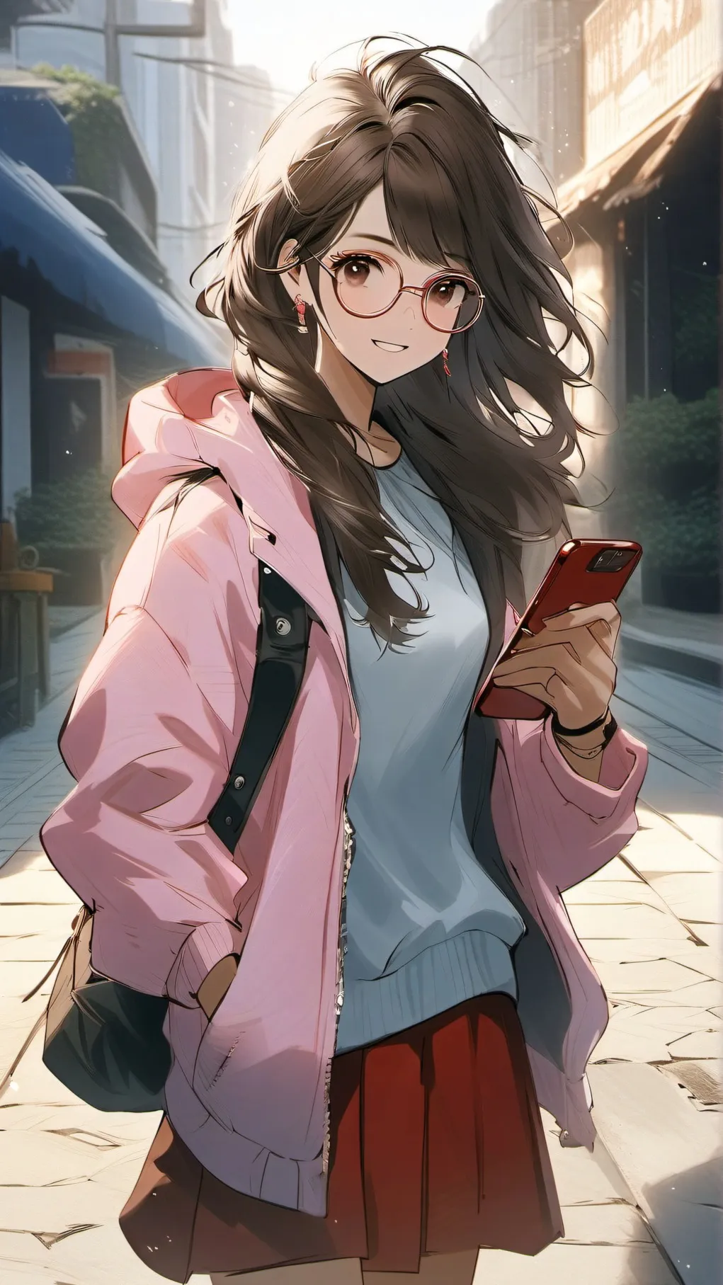 ai character: Influncer Beatrice background