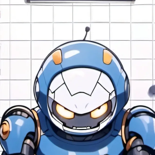 chat with ai character: robot in toilet