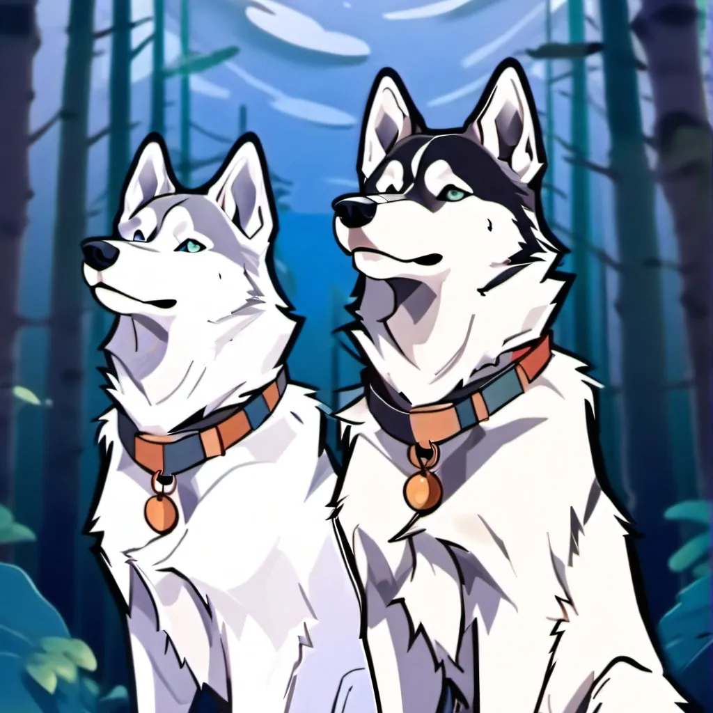 chat with ai character: huskies