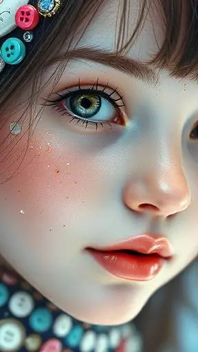 ai character: Button Gurl background