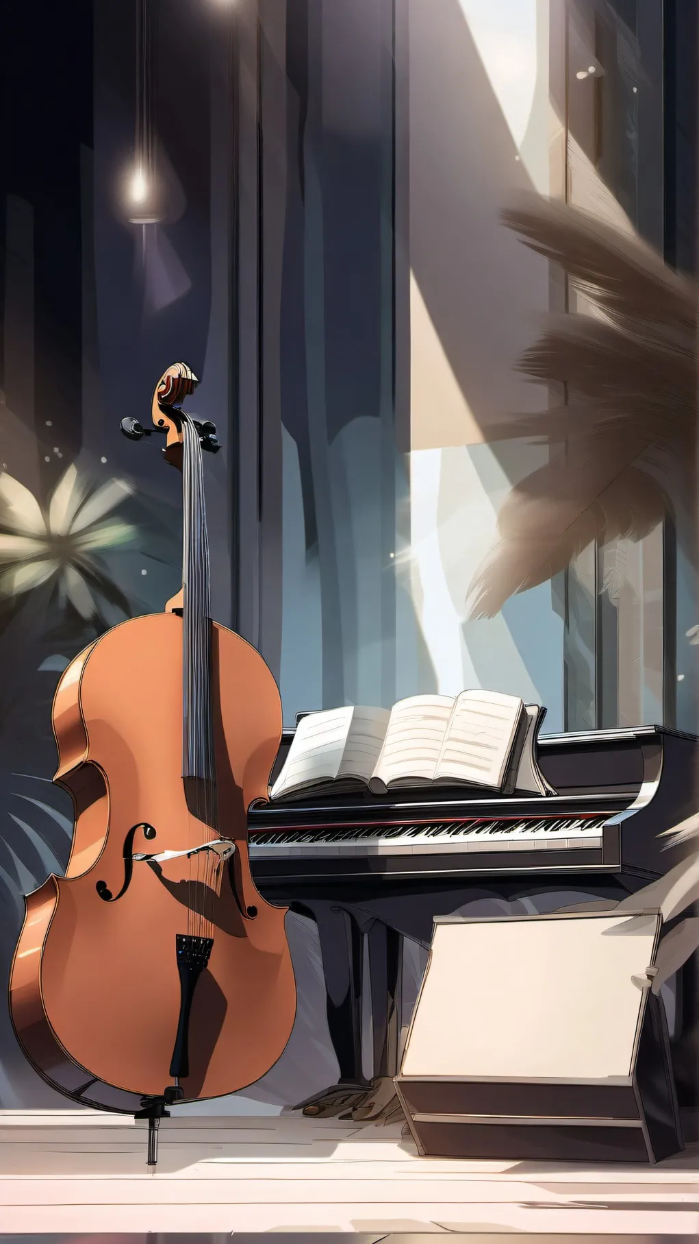 ai character: Dandy's Concerto background