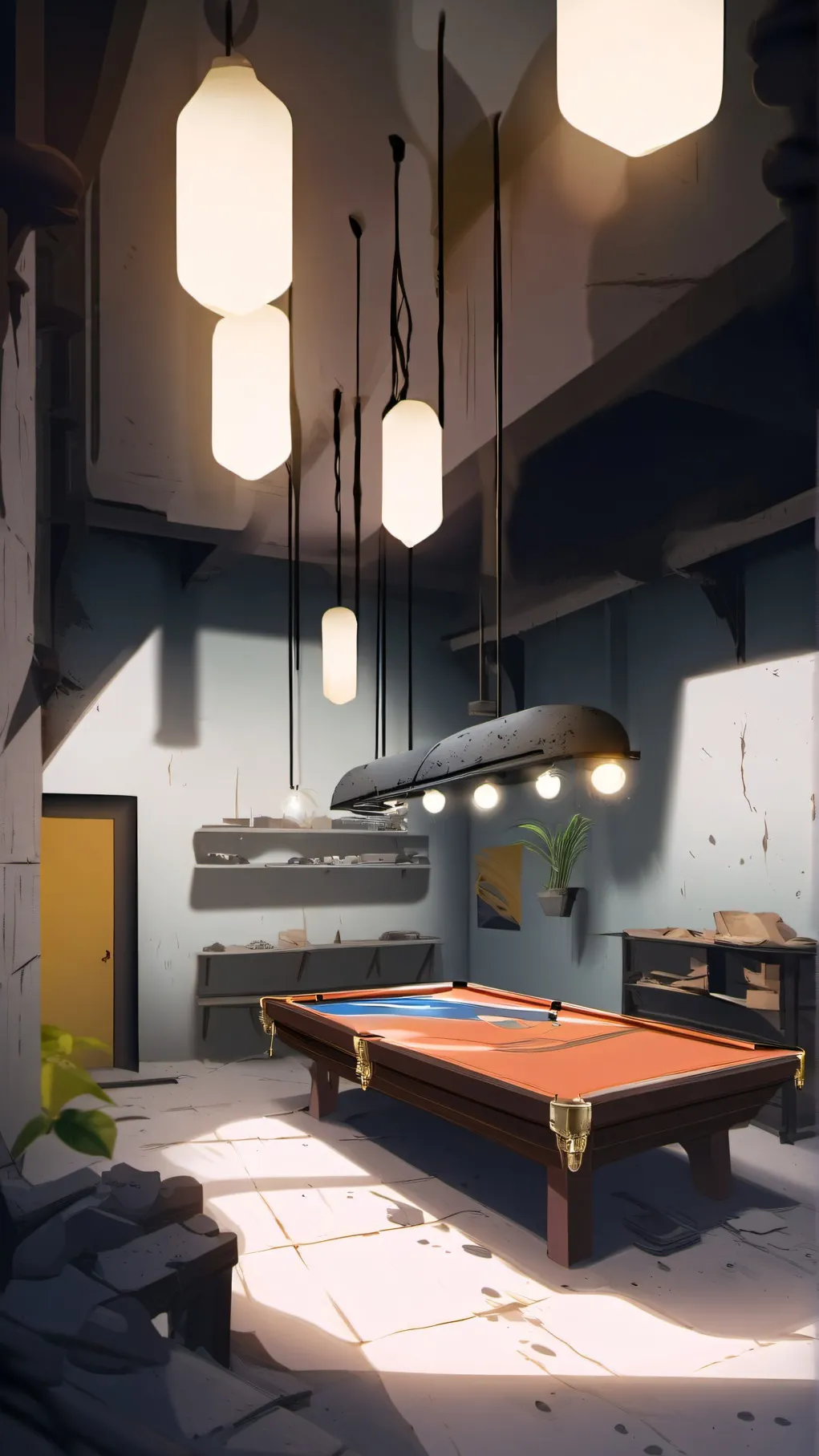 ai character: DW Ocs in basement background