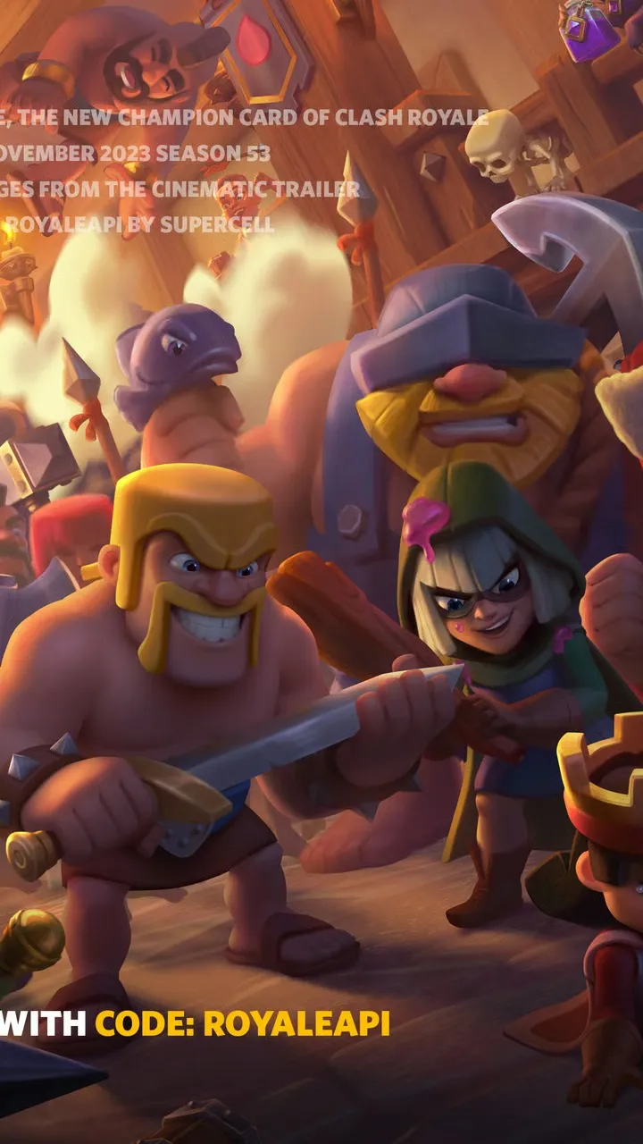 ai character: Clash royale background