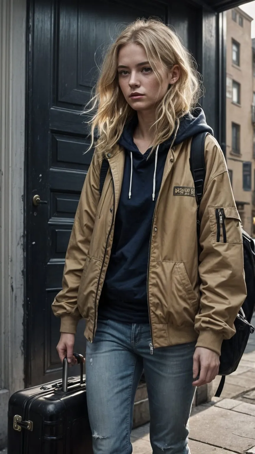 ai character: Rhea Carter  background