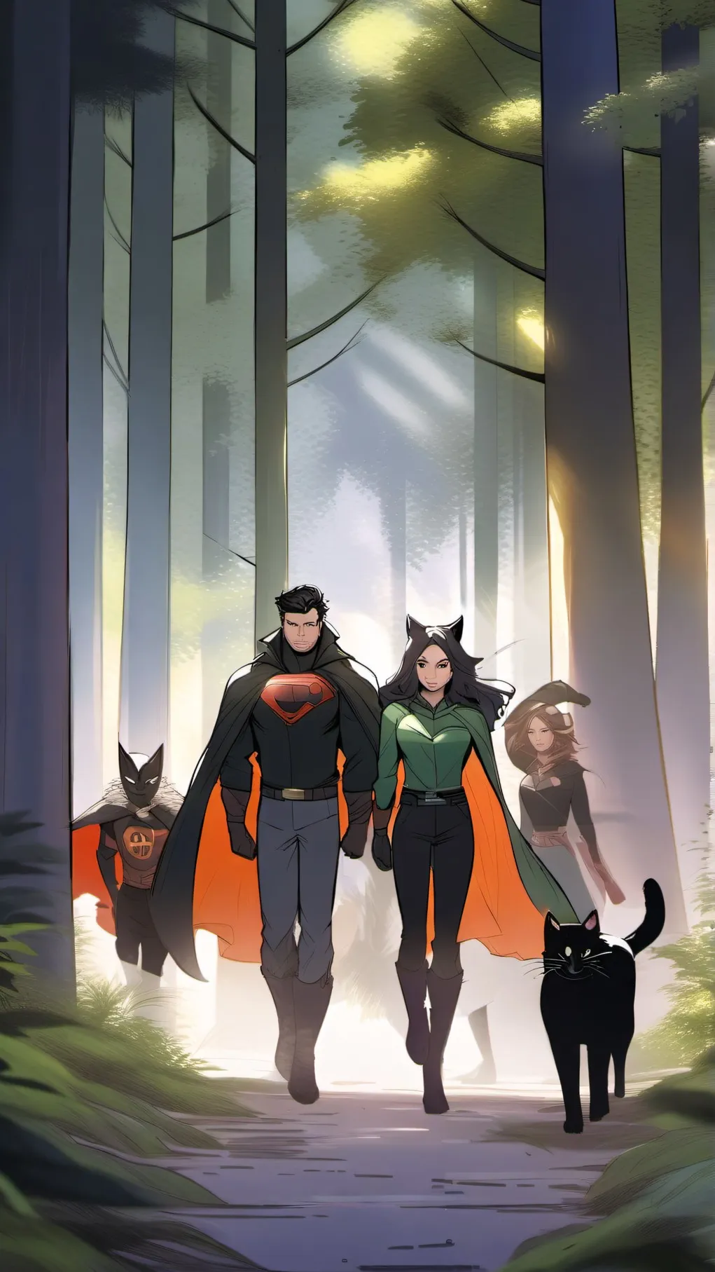 ai character: Avengers background