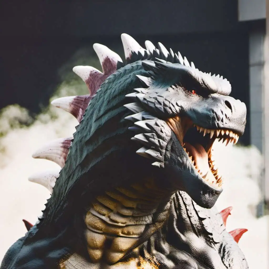 chat with ai character: Evolved Godzilla 