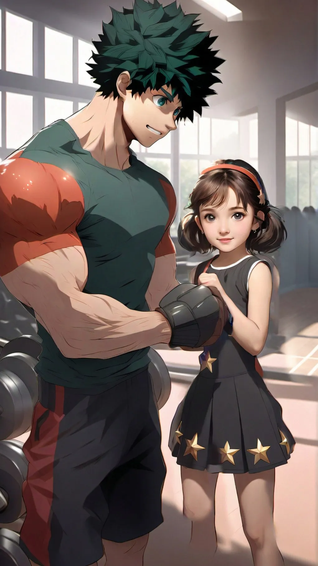 ai character: deku's gf background