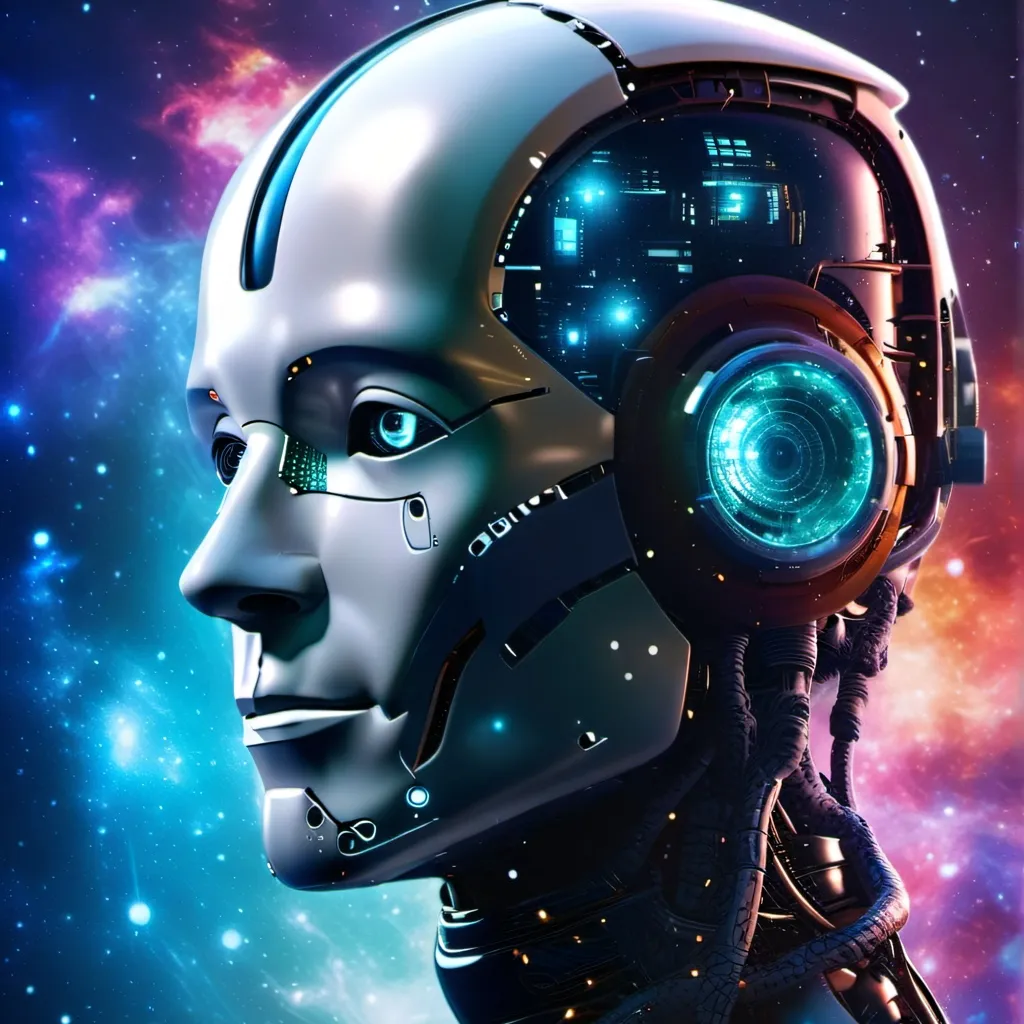 chat with ai character: copying robot